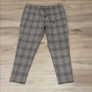 Men's XL Zara Plaid Gray Pants